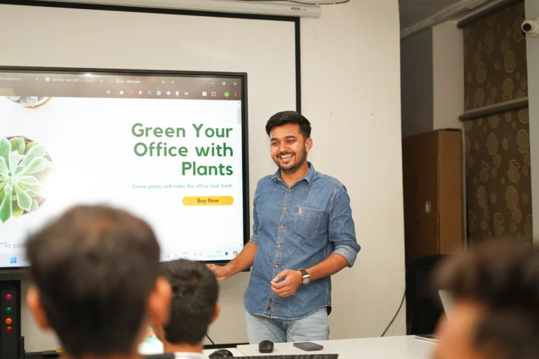 Website development project example from Indore digital marketing training